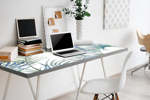 Full desk pad tropical leaves