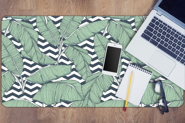 Full desk pad tropical leaves