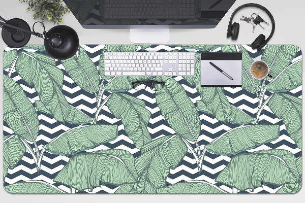 Full desk pad tropical leaves