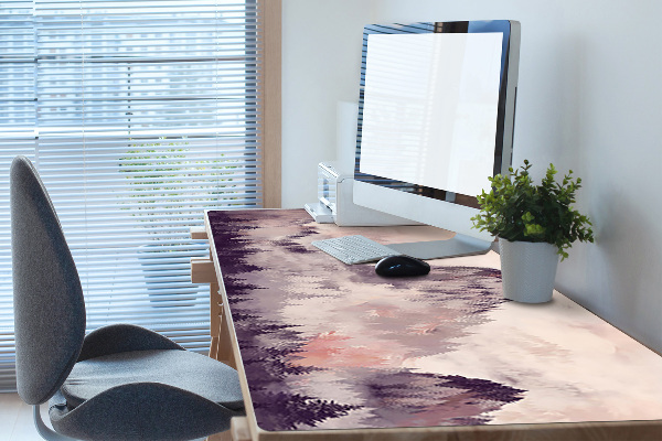 Large desk pad PVC protector Mountain forest