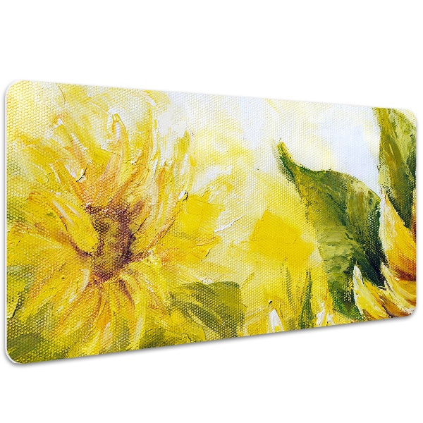 Large desk mat for children Sunflowers