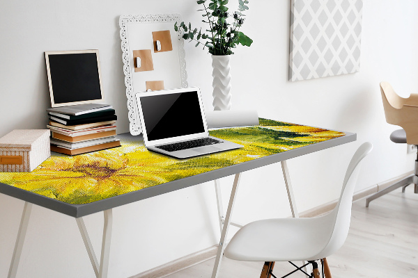 Large desk mat for children Sunflowers