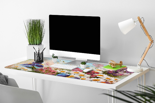 Large desk mat for children A field meadow