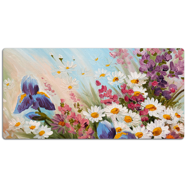 Large desk mat for children A field meadow