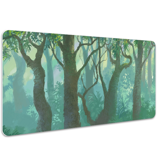 Large desk mat for children dark forest