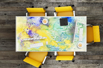 Full desk mat colorful spots