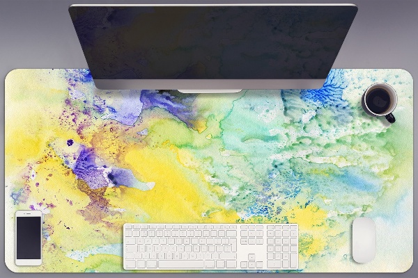 Full desk mat colorful spots