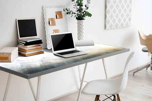Large desk mat for children Fuji Landscape