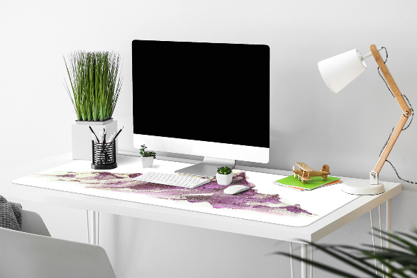 Large desk mat for children Winter mountains