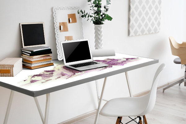 Large desk mat for children Winter mountains