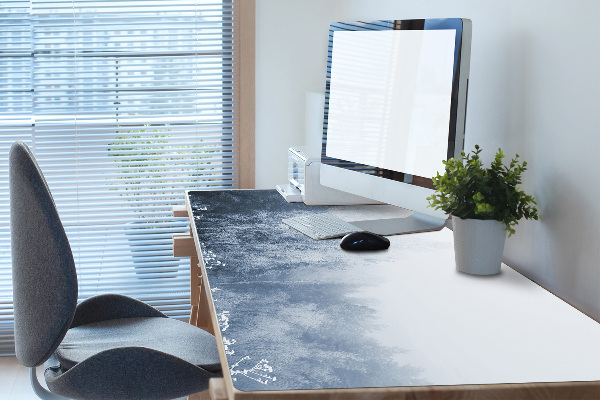 Large desk mat table protector Winter tree