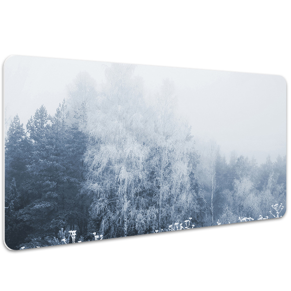 Large desk mat table protector Winter tree