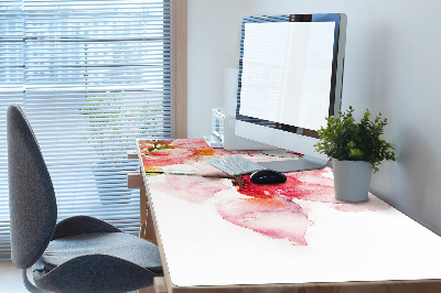 Desk pad watercolor flowers