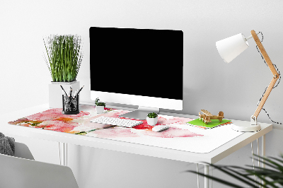 Desk pad watercolor flowers