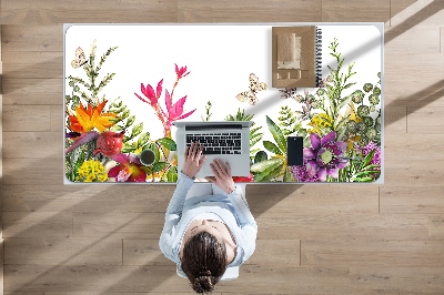 Desk mat tropical plants