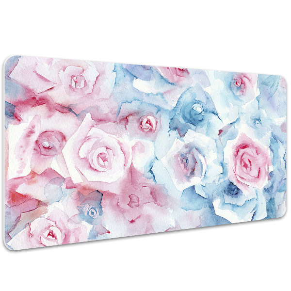 Full desk protector pastel Flowers