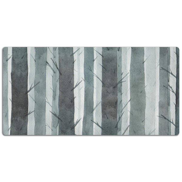 Large desk mat table protector Stripes pattern 3D