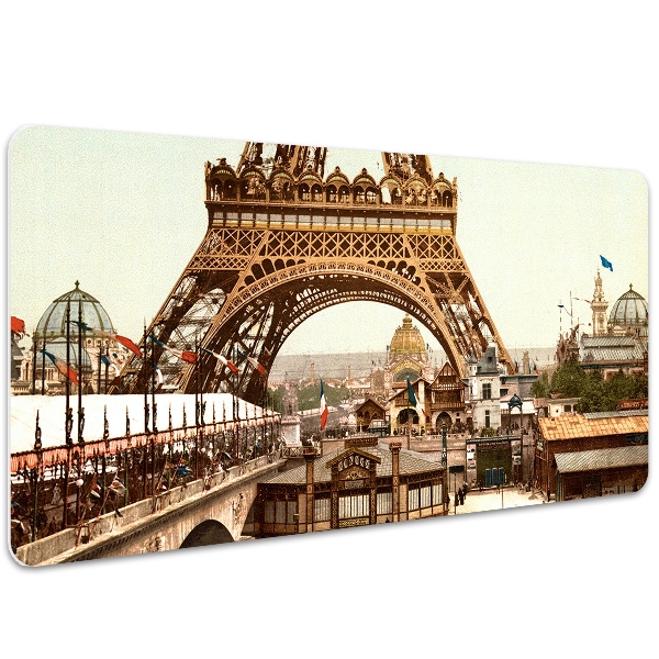 Desk mat Eiffel Tower retro
