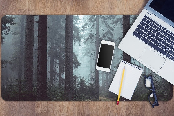 Large desk mat for children misty Forest