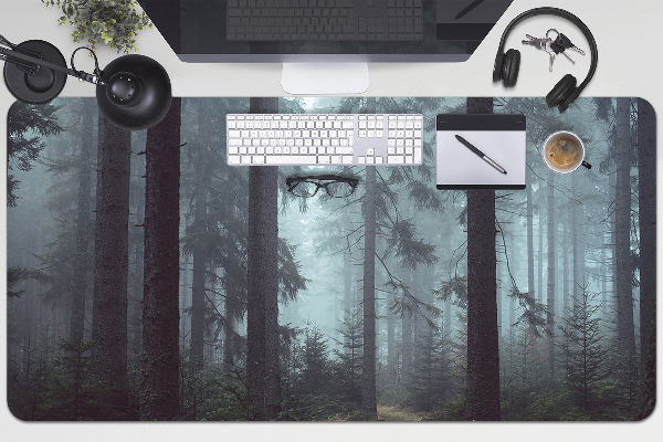 Large desk mat for children misty Forest