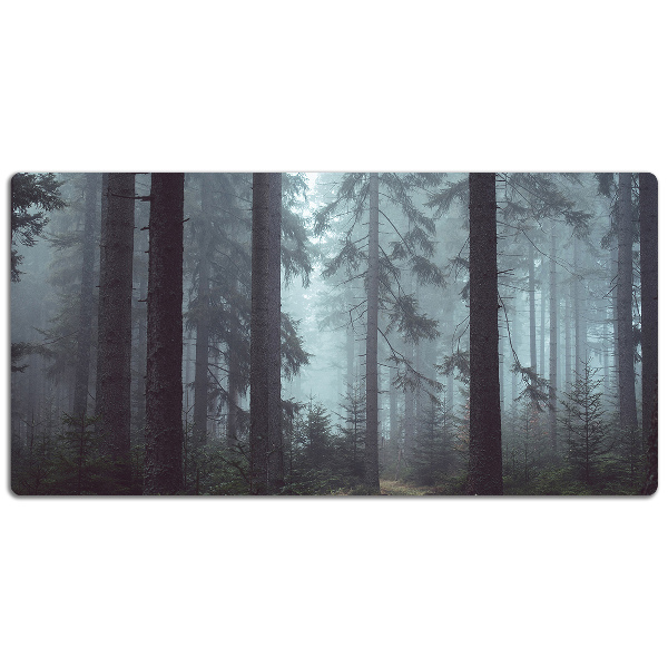Large desk mat for children misty Forest
