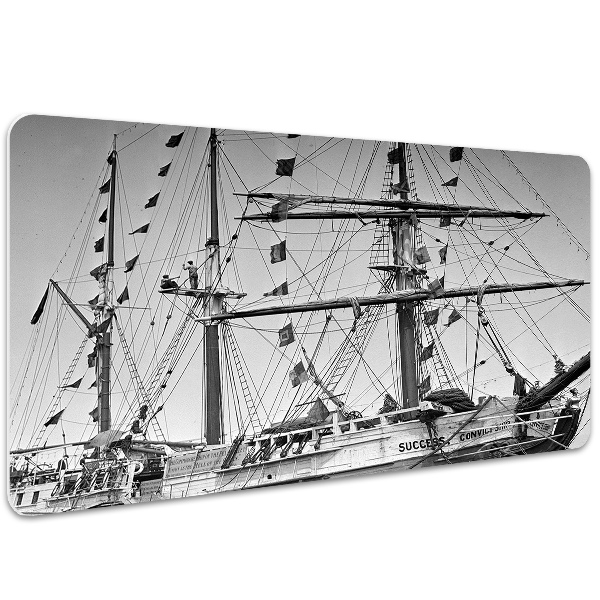 Full desk mat vintage ship