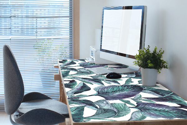 Full desk pad exotic leaves
