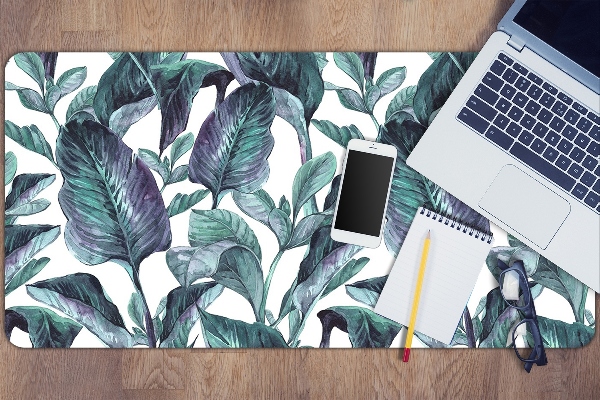 Full desk pad exotic leaves