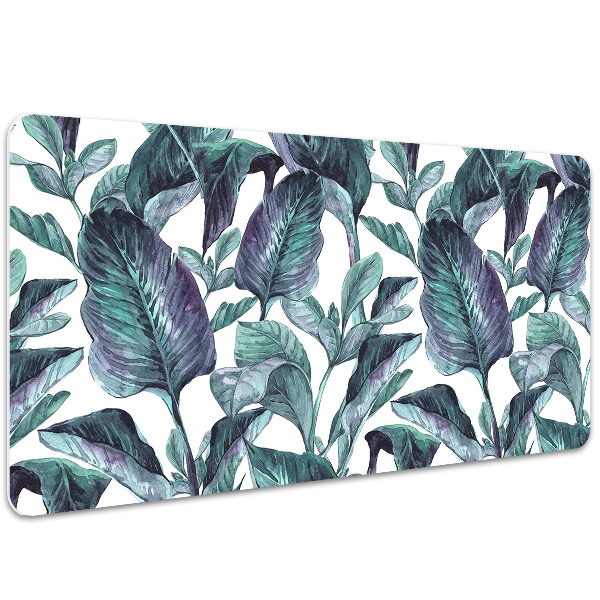 Full desk pad exotic leaves