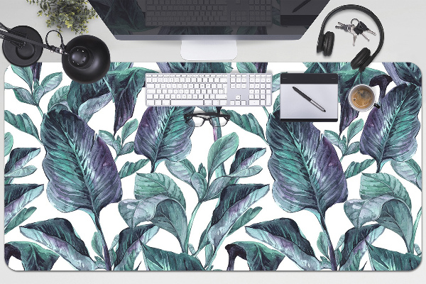 Full desk pad exotic leaves