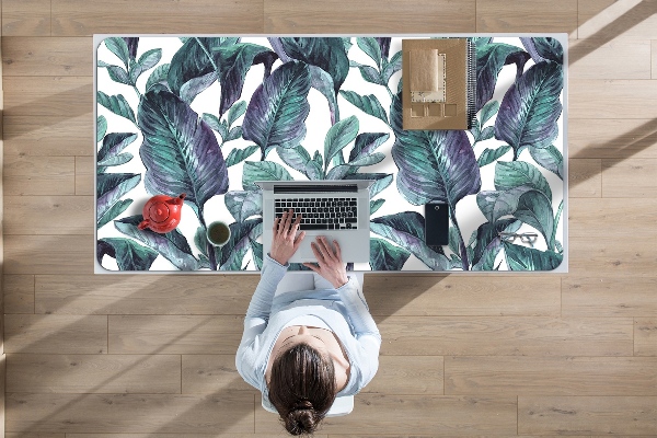 Full desk pad exotic leaves