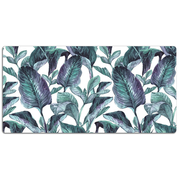 Full desk pad exotic leaves