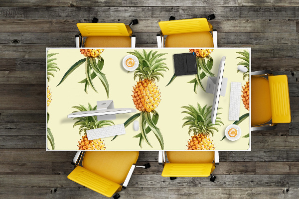 Large desk pad PVC protector pineapple pattern