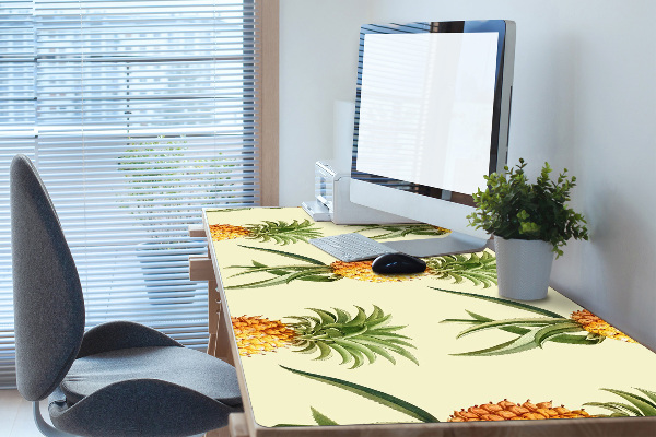 Large desk pad PVC protector pineapple pattern