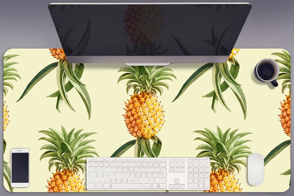 Large desk pad PVC protector pineapple pattern