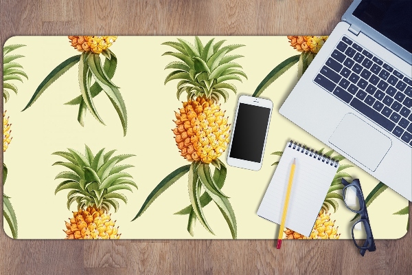 Large desk pad PVC protector pineapple pattern