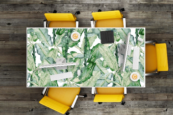 Full desk protector banana leaves