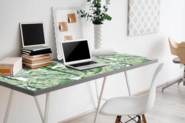 Full desk protector banana leaves