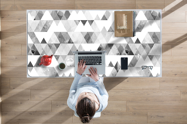 Desk mat Gray triangles formula