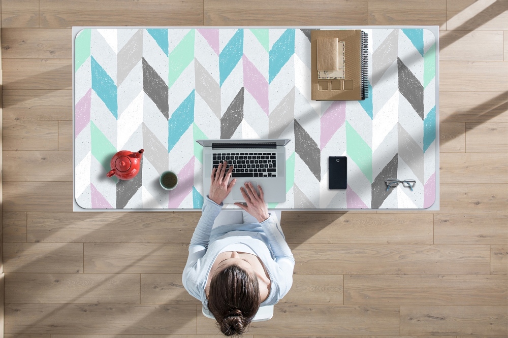 Full desk pad Herringbone fabric Decormat