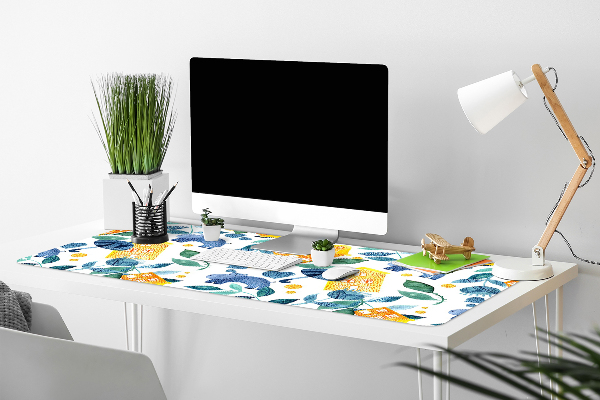 Full desk pad Hippos and houses