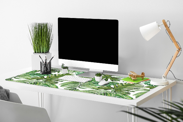 Full desk pad tropical leaves
