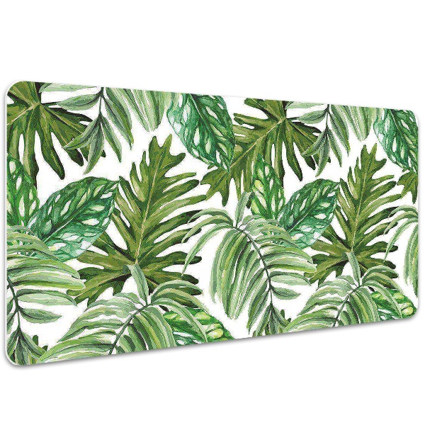 Full desk pad tropical leaves