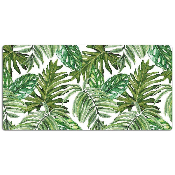 Full desk pad tropical leaves
