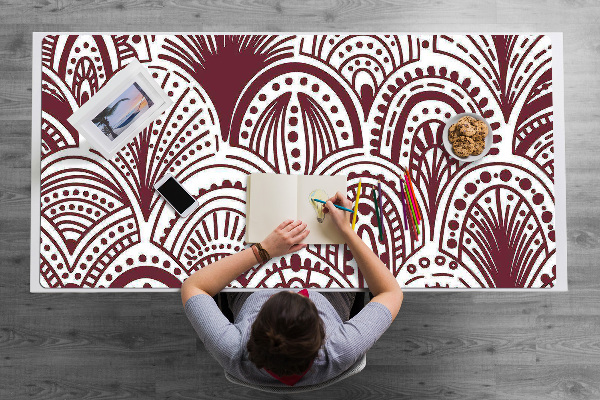 Large desk mat table protector Hindu pattern