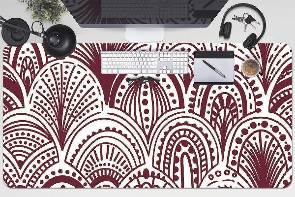 Large desk mat table protector Hindu pattern