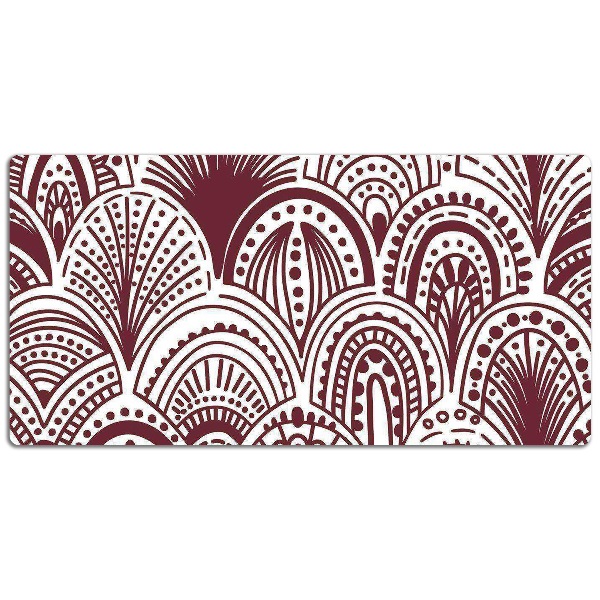 Large desk mat table protector Hindu pattern