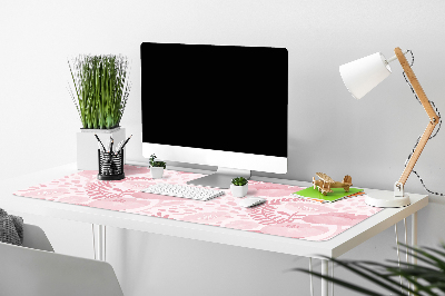 Large desk mat for children pink poppies