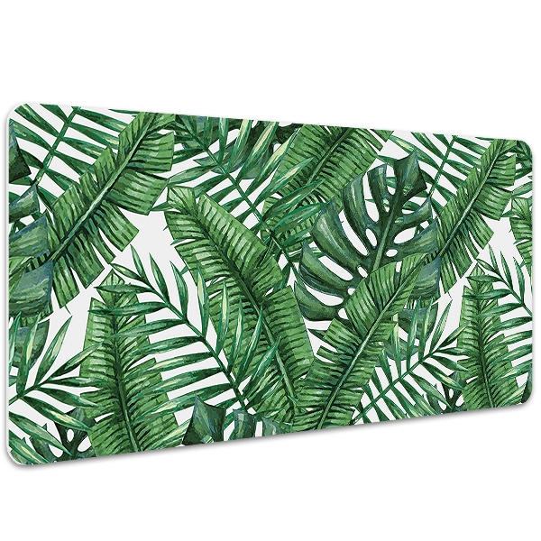 Full desk pad tropical leaves