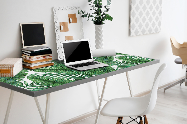 Full desk pad tropical leaves
